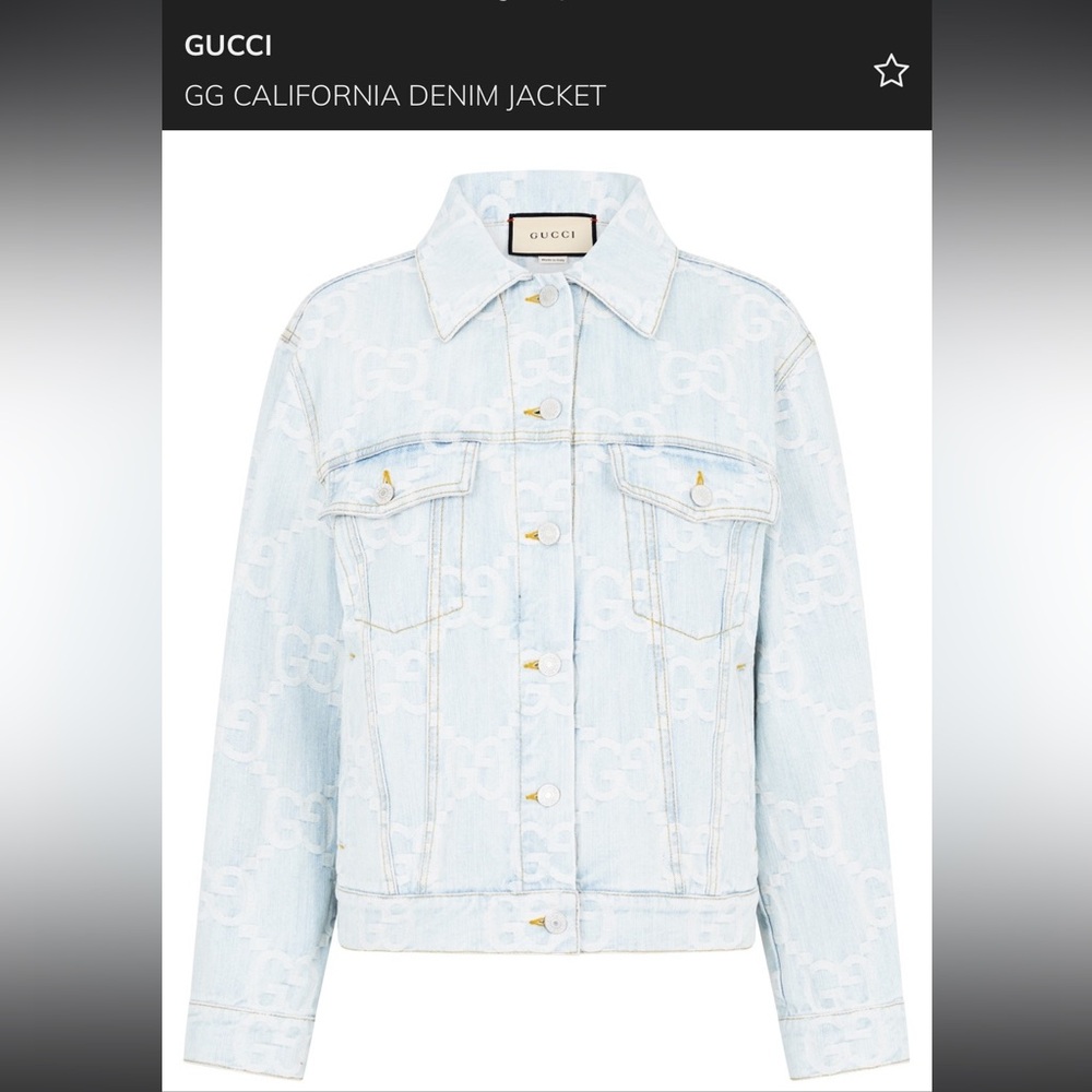 GUCCI
GG CALIFORNIA DENIM JACKET